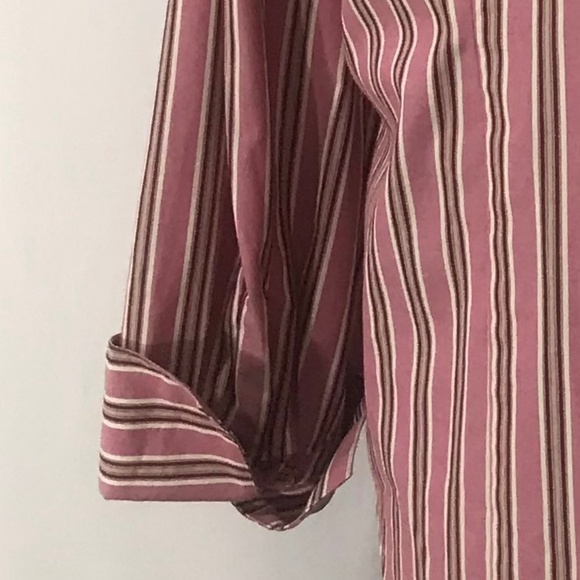 *4/$20* VanHeusen Long Sleeve Stripe Button Up Top - Picture 4 of 8